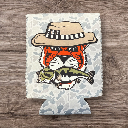 Tiger bass Koozie